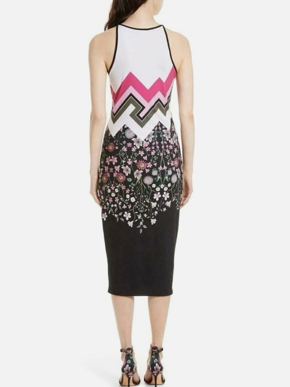 Ted Baker Dress in Pink and Black - Picture 2 of 7